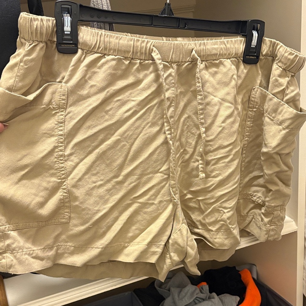 Old Navy Tan High-Rise Shorts